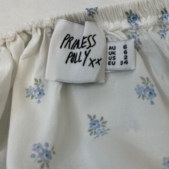 Princess Polly Floral Tie-Strap Babydoll Cami size 2 - Picture 6 of 8